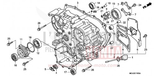 GEHAEUSE, HINTEN GL1800A3 de 2003